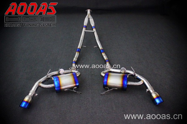 Infiniti Q50 in the tail section of the titanium alloy variable valve exhaust system